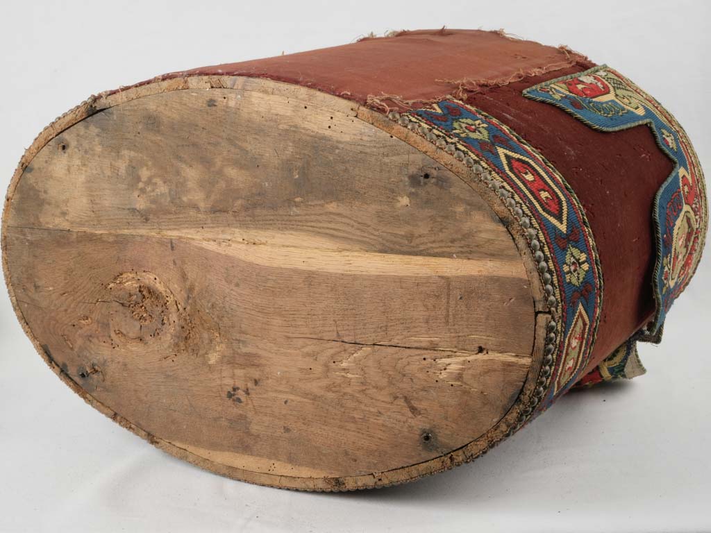 Antique French tapestry clothes holder