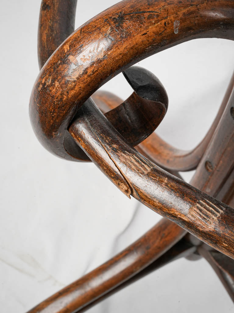 Warm patina antique coat rack  