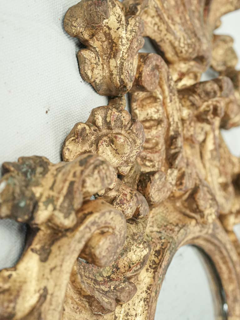 Exquisite floral bobeches antique reflector