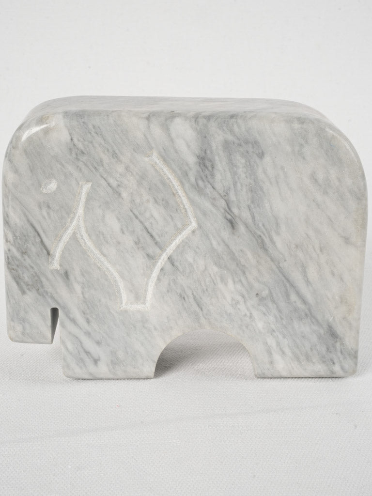 Exquisite veined marble figurine