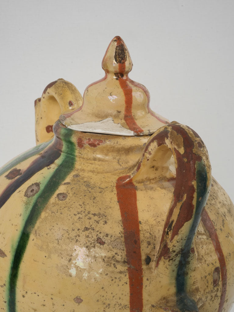 Rustic French Provençal Orjol Terracotta Jar
