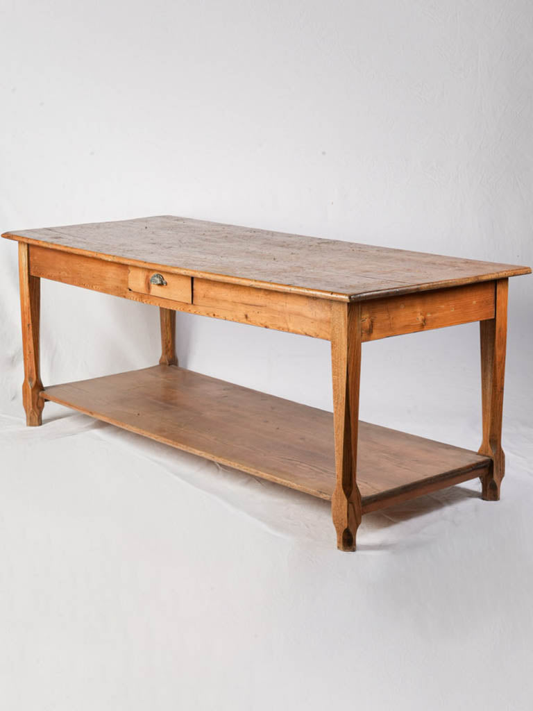 Vintage French oak draper table