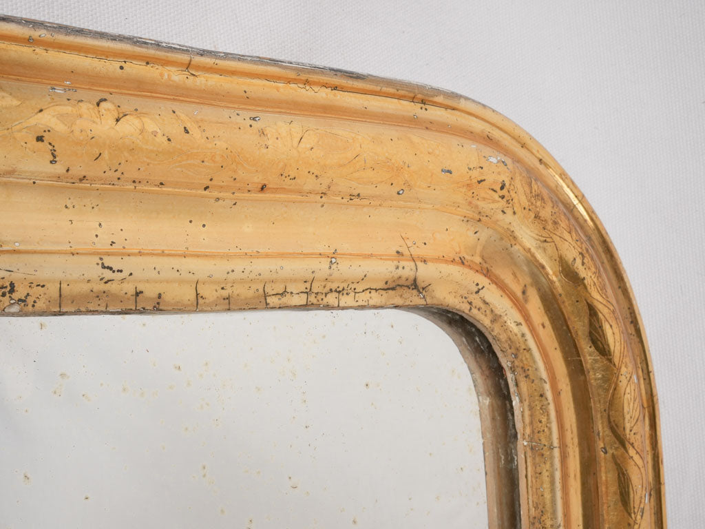 Gold Louis Philippe mirror 30" x 22½"