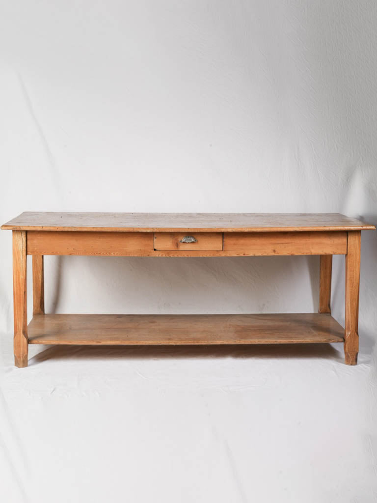 Rustic rectangular work table