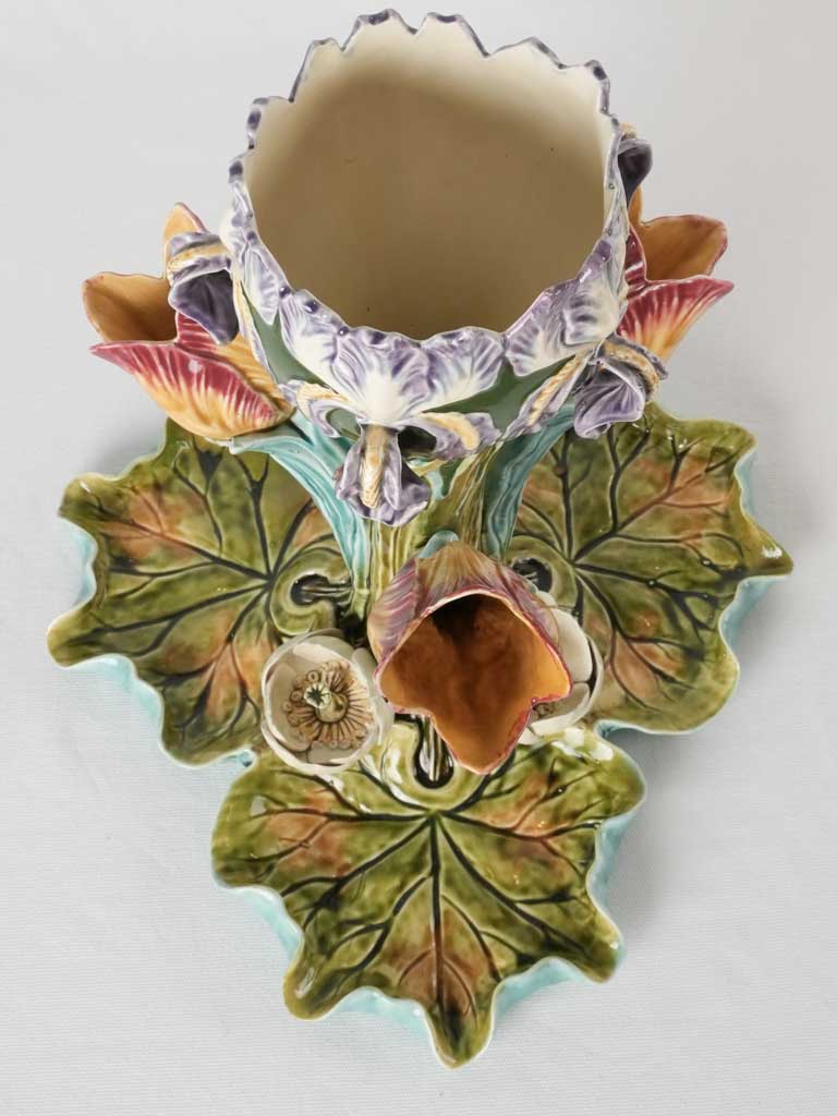 Traditional French ceramics with white flowers