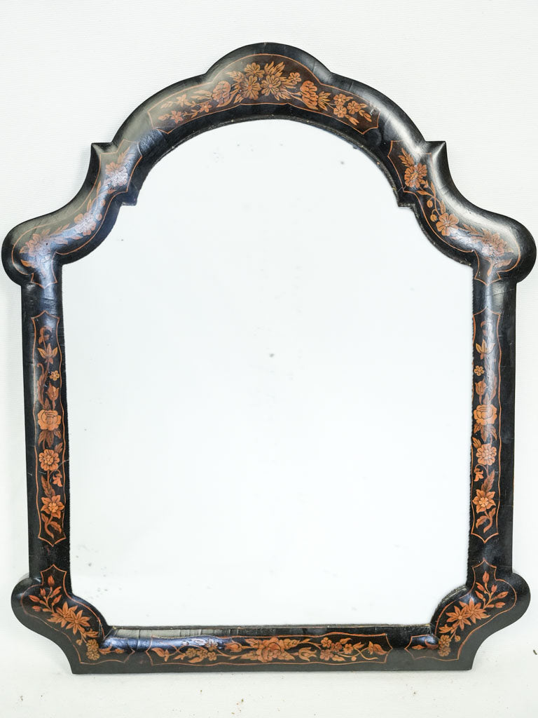 Exquisite French marquetry mirror