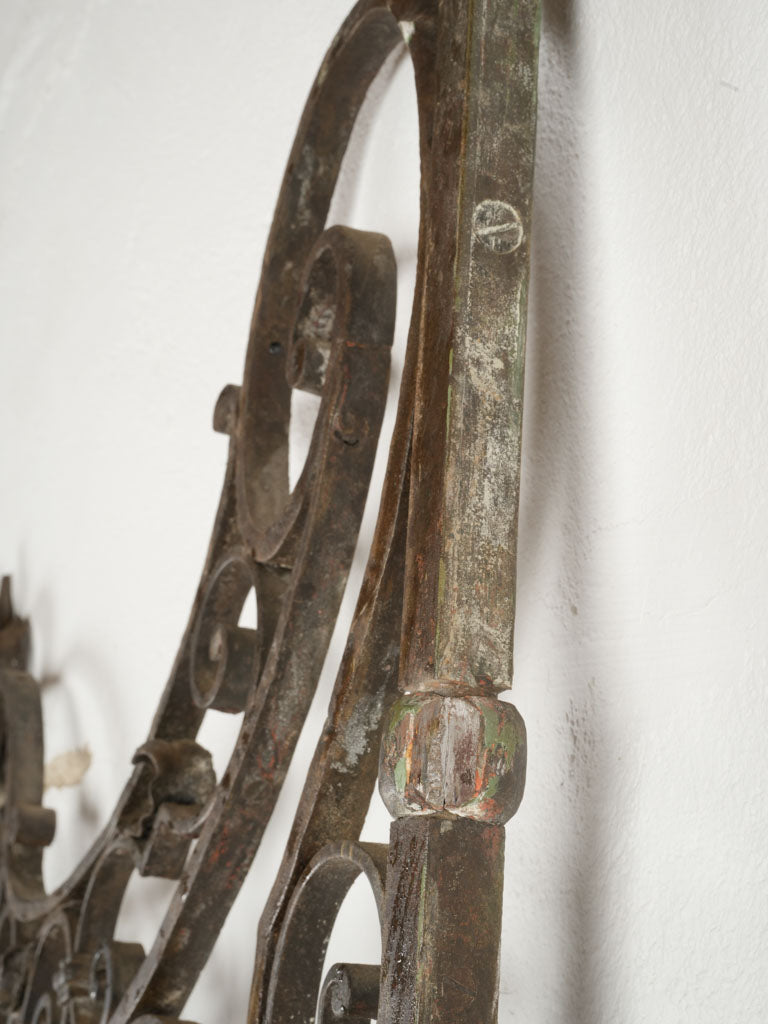 Timeless vintage hand-forged entrance door