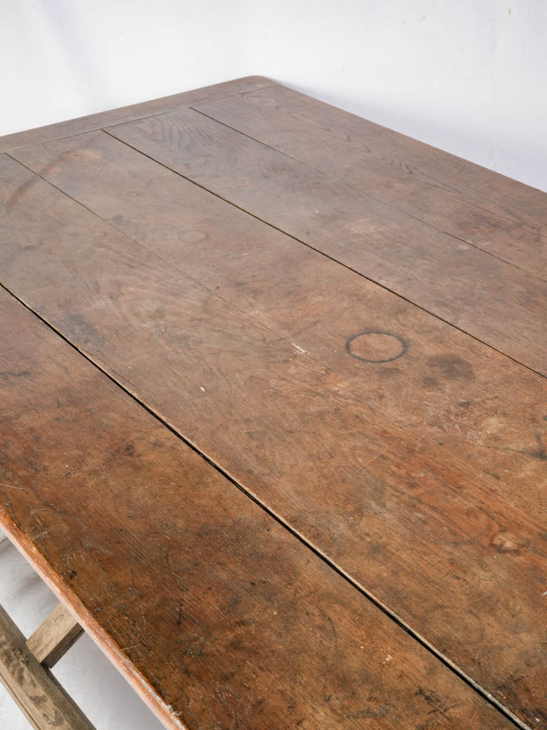 Utilitarian walnut worktable console