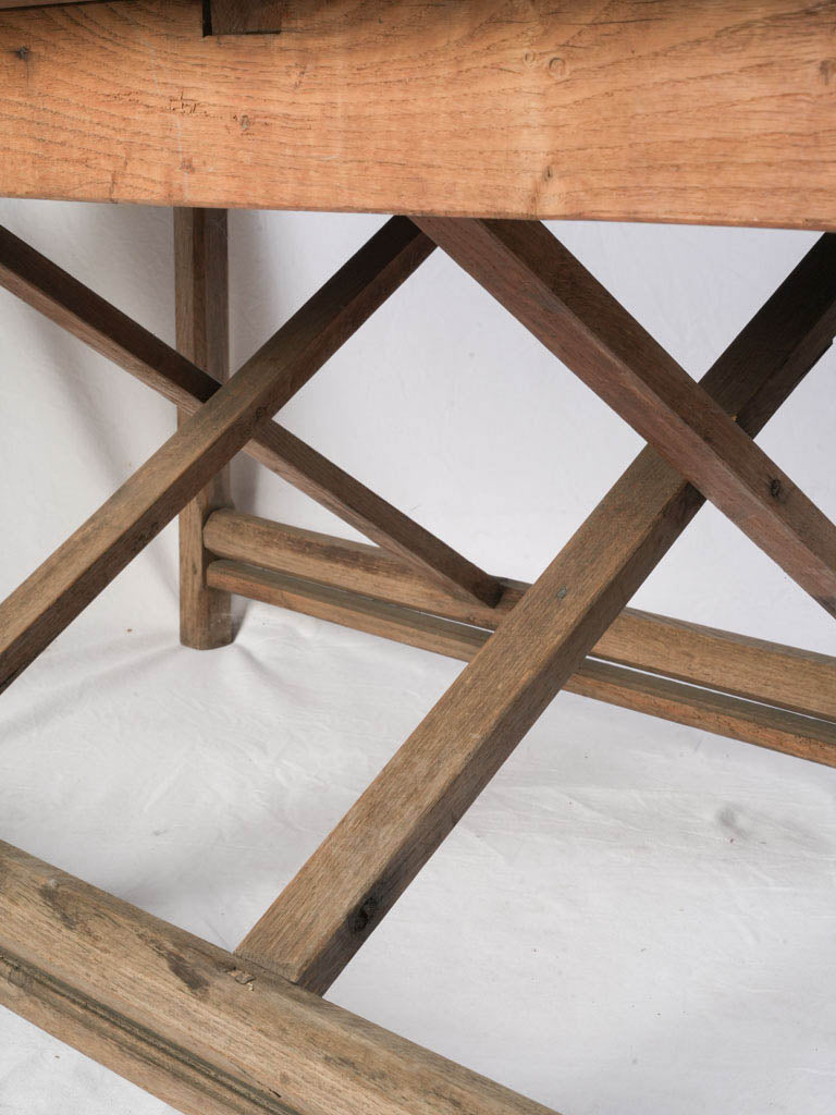 Aged walnut architectural display table