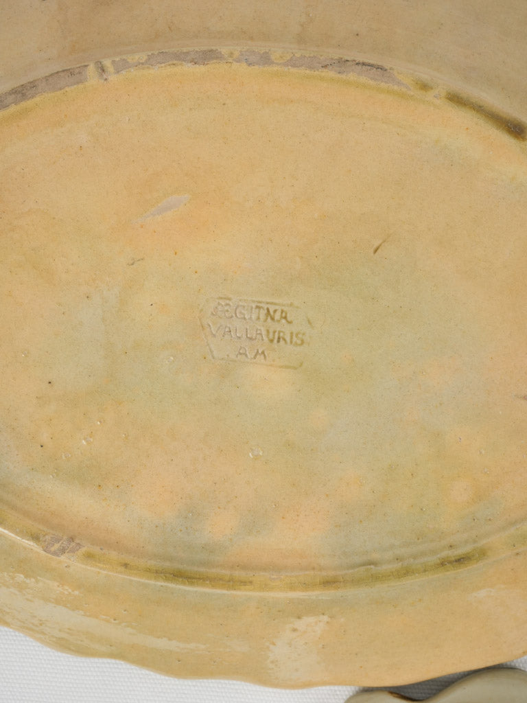 Collection of vintage fish-shaped bouillabaisse plates - Vallauris