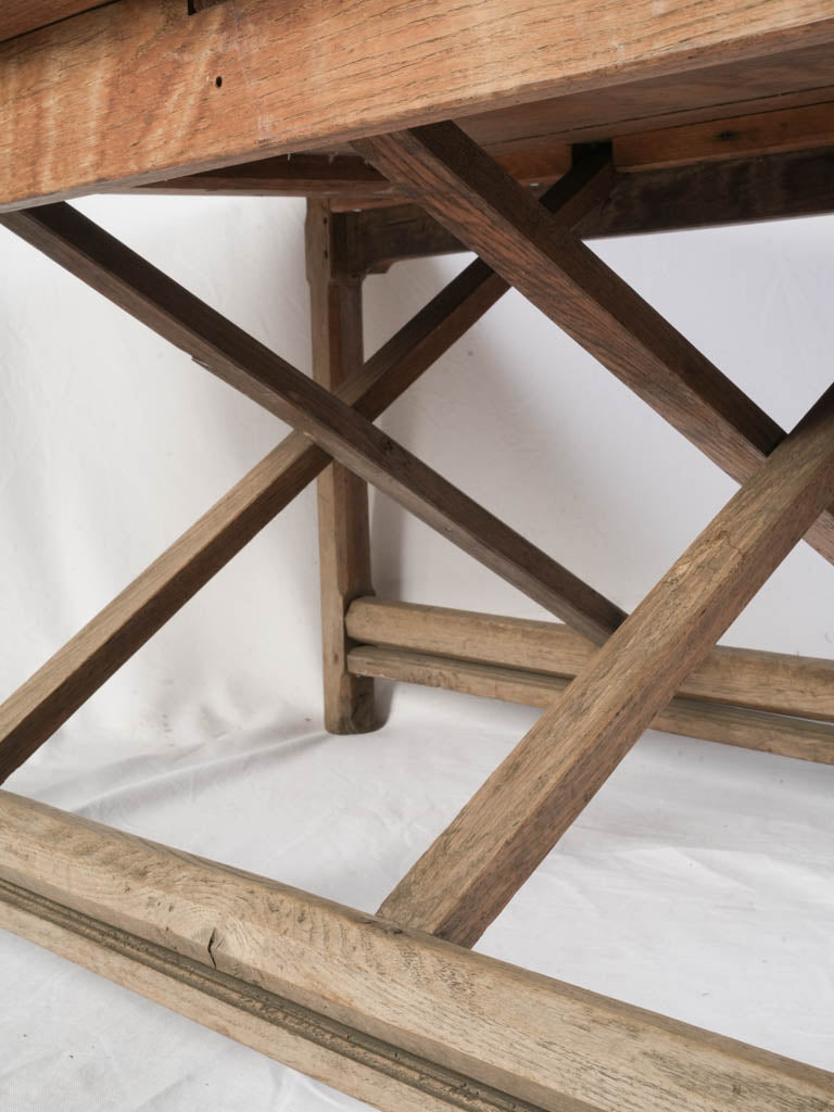 Distinctive walnut rustic folding table