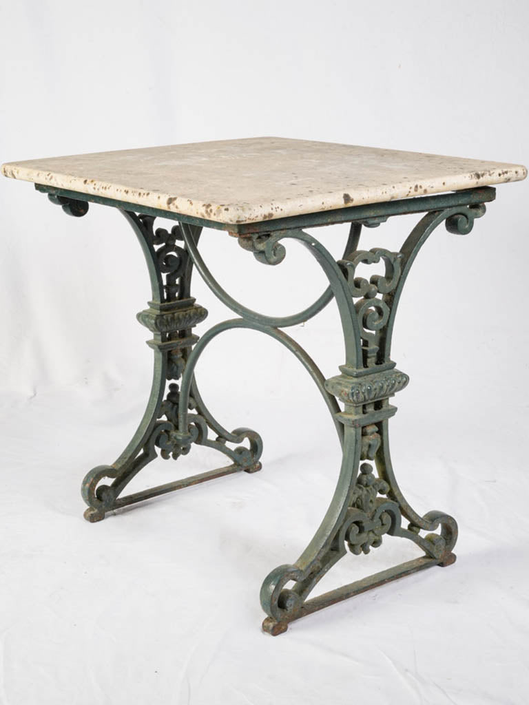 Antique French marble butcher's table