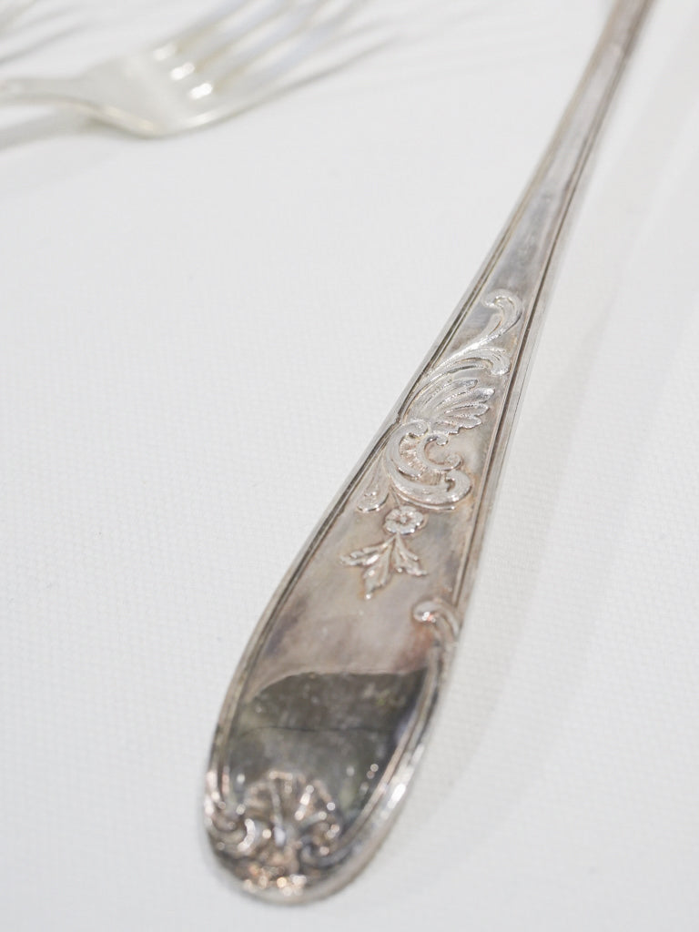 12 person Louis XV style cutlery set - 1970s