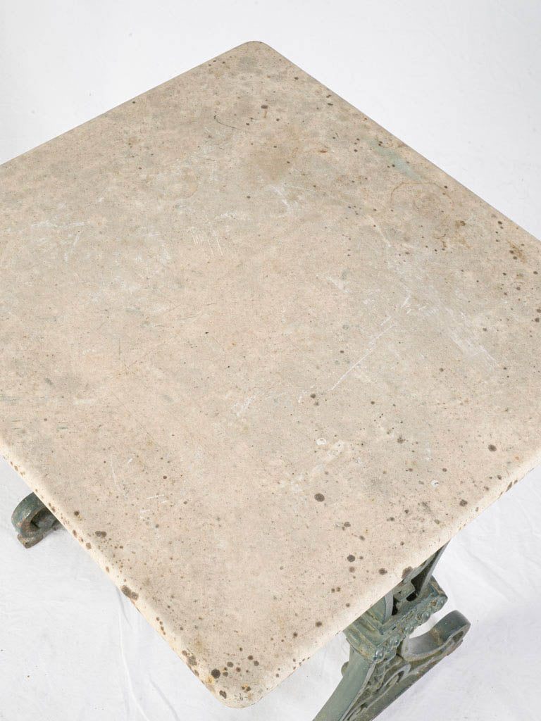 Classic green-painted display table