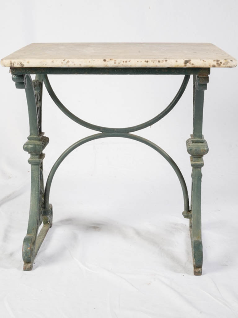 Historic weathered ironwork console