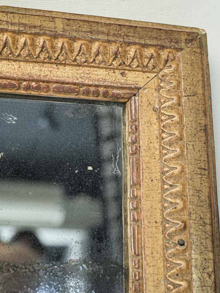 Sophisticated foxed mercury glass