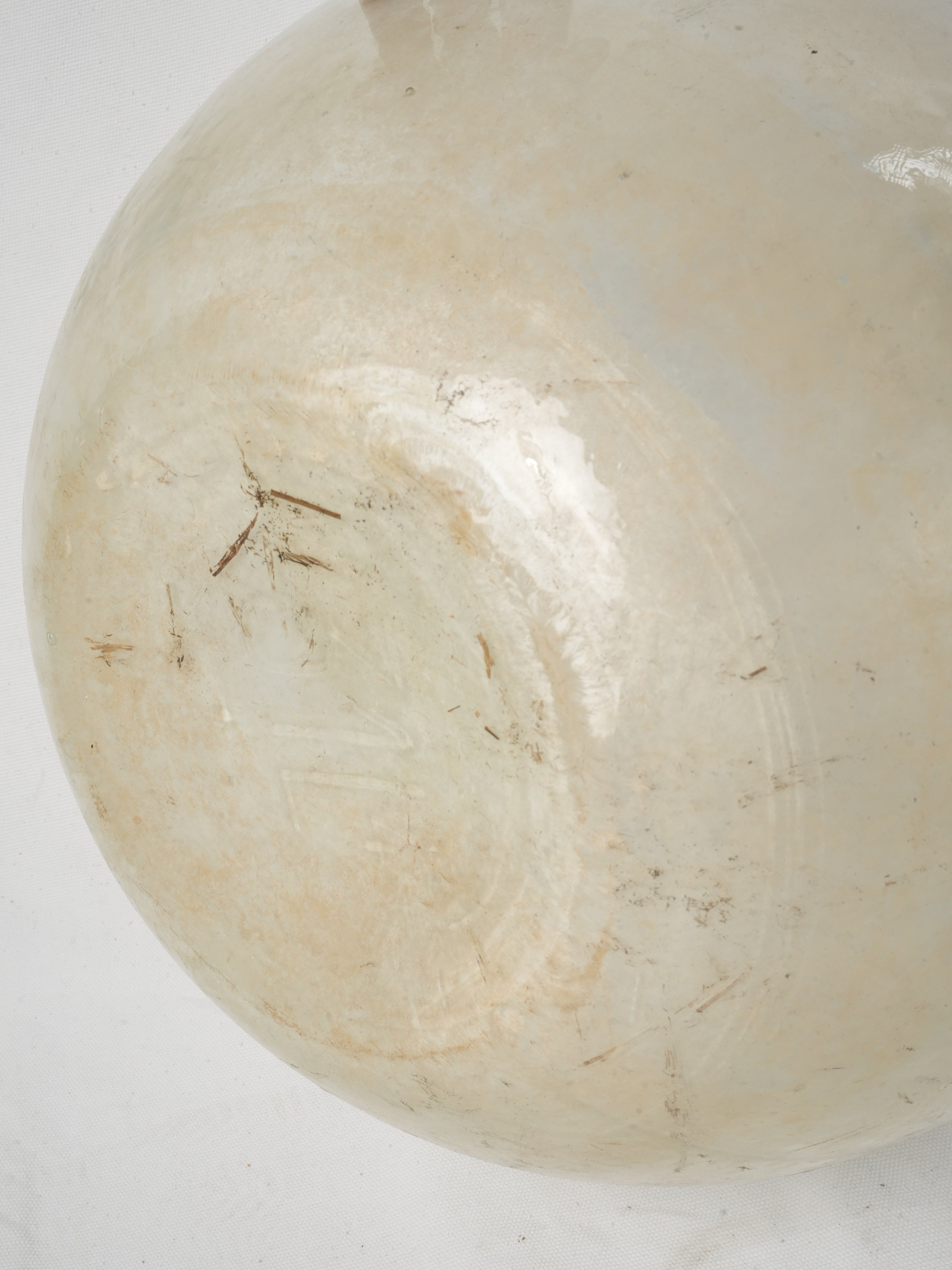 Authentic aged glass demijohns