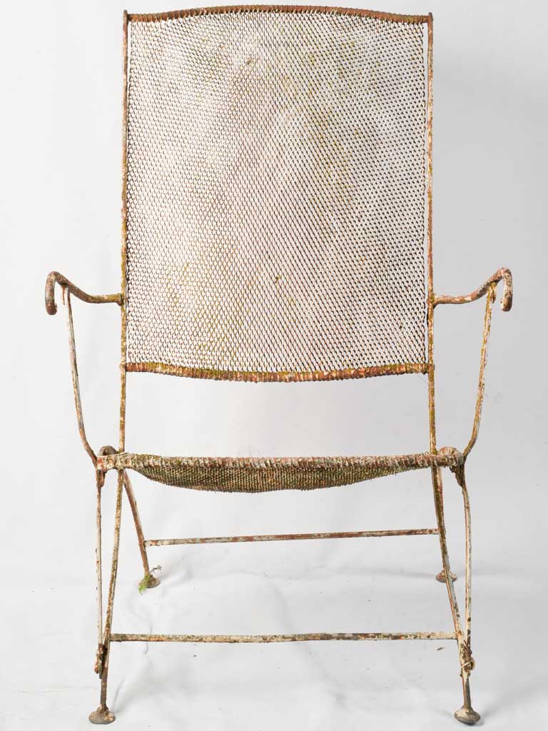Antique wrought iron chair