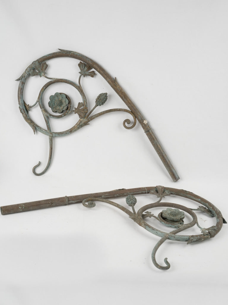 Verdigris village wall lantern hooks