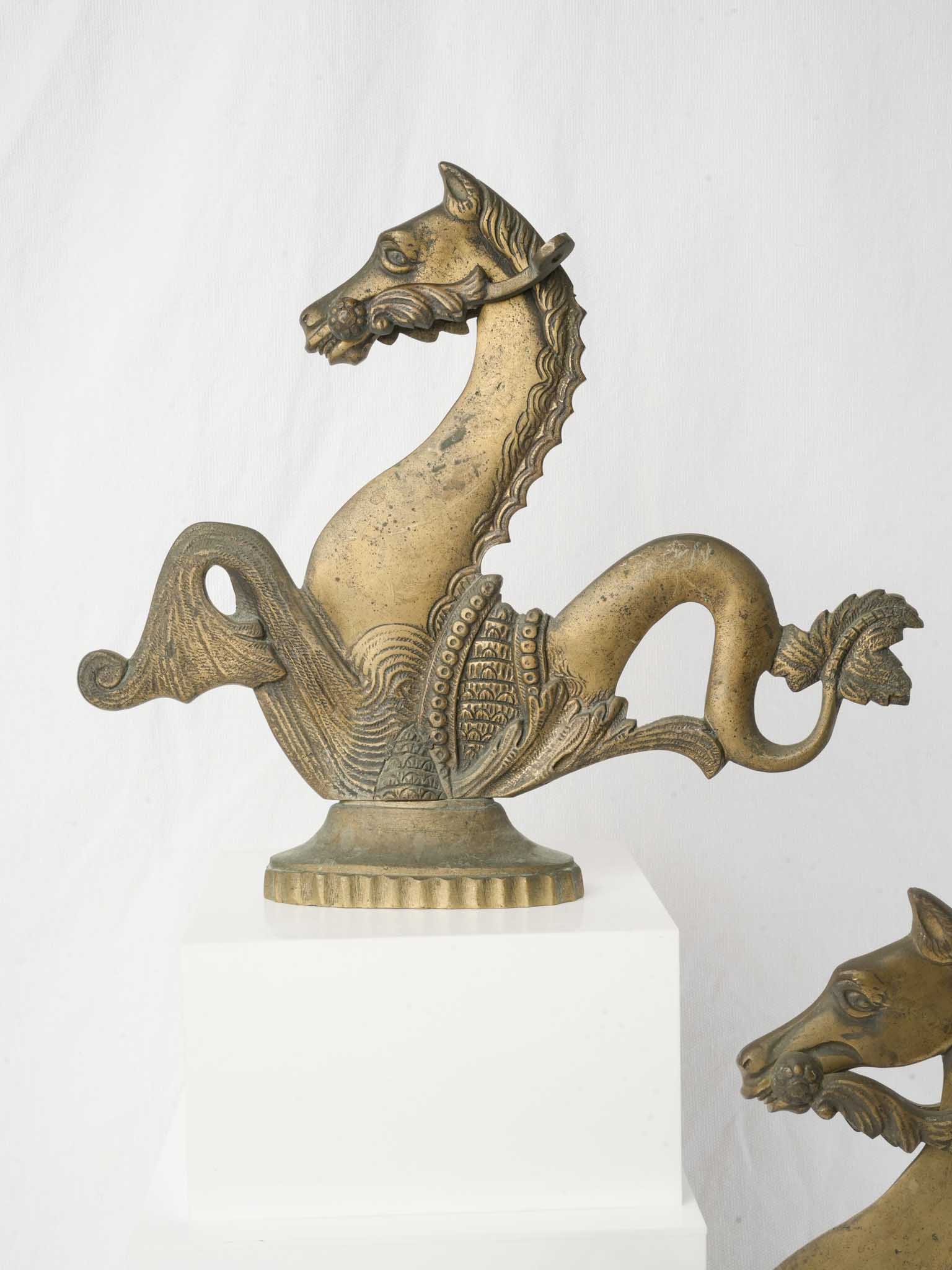 Nautical-themed bronze artifacts