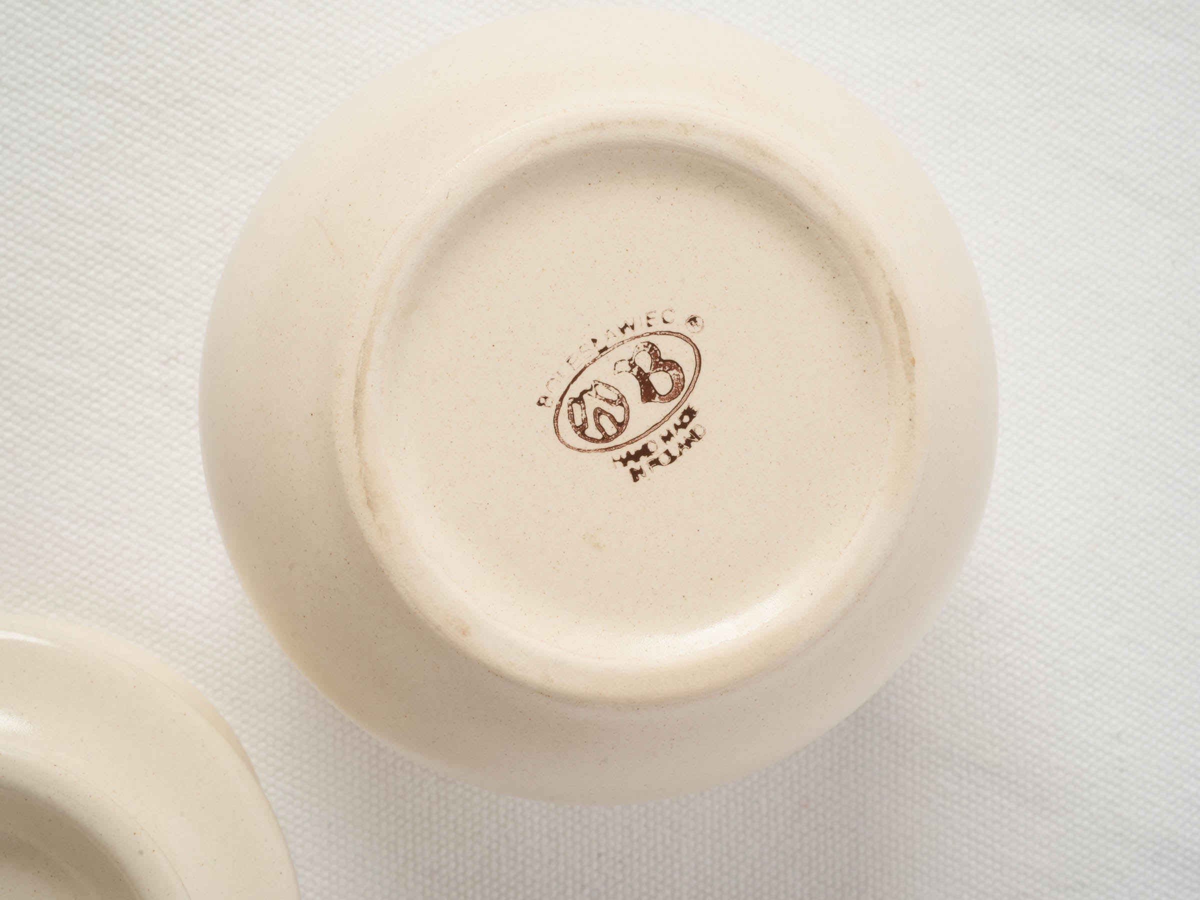 Vintage French Ceramic Butter Bell - Ivory Glaze 7½"