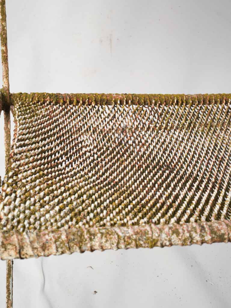 Traditional scroll-armed garden chair