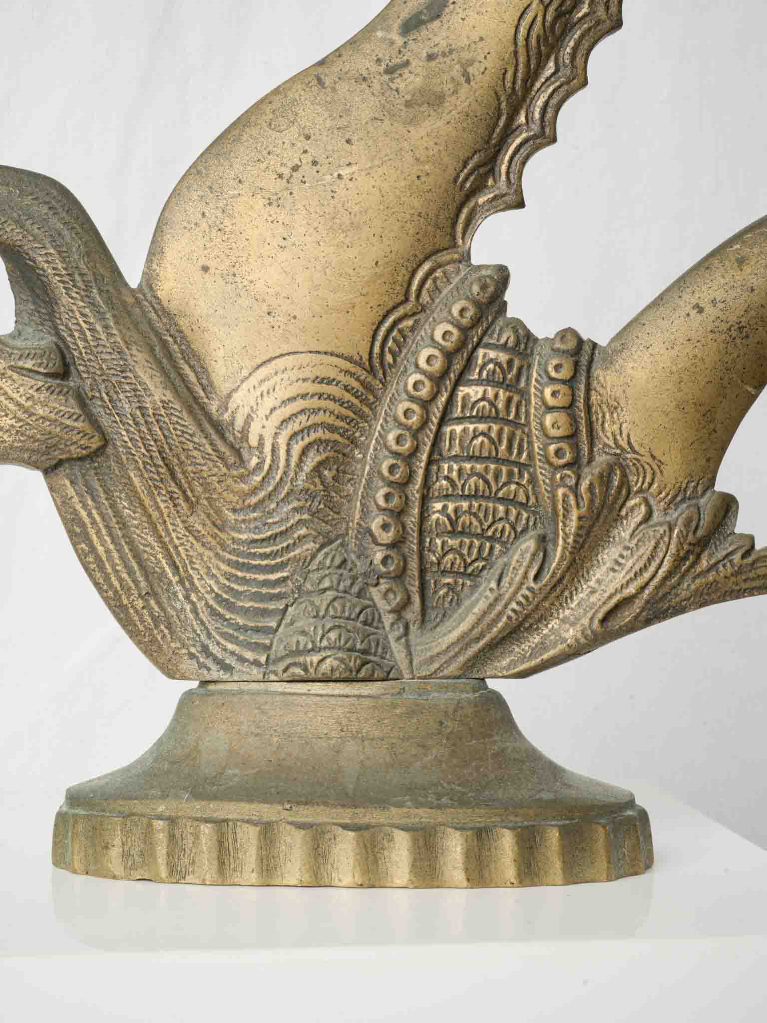 Sculptural maritime-themed bookends