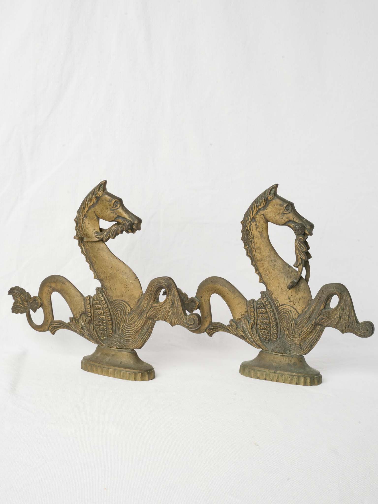 Decorative sea-horse figurines