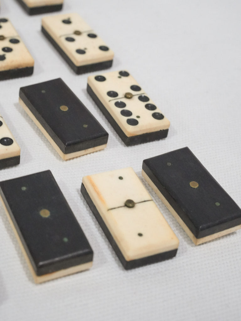 19th-Century Napoleon III Domino Set in Wooden Case
