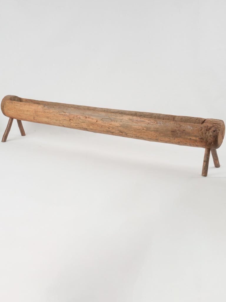 Primitive, Rare, Huge, Wooden Footed Trough