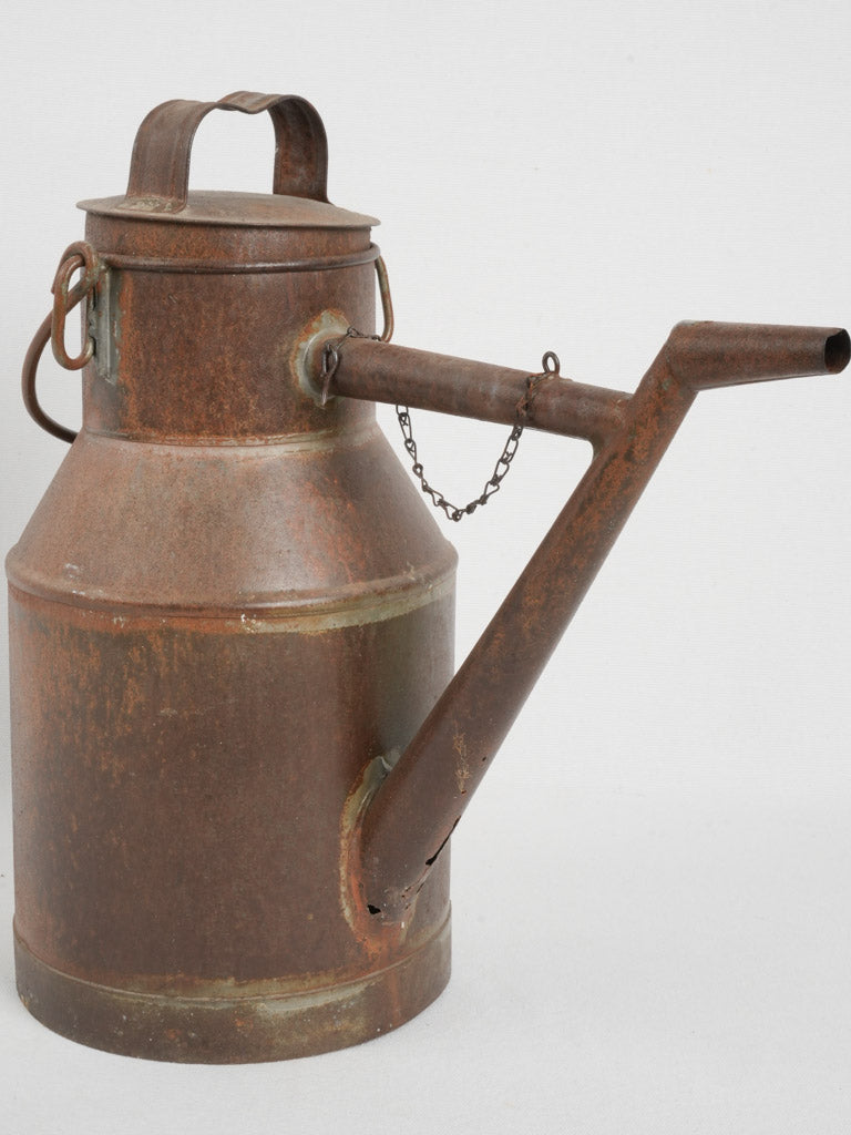 Aged timeworn farmhouse gardening piece