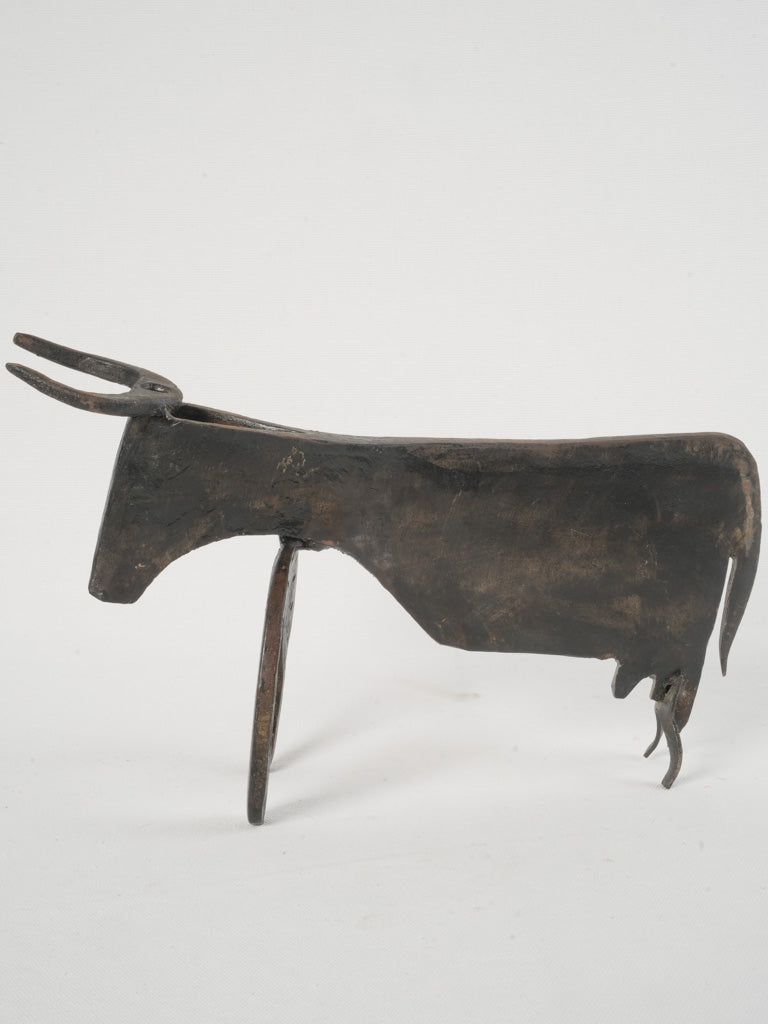 Distressed Art Brut iron sculpture