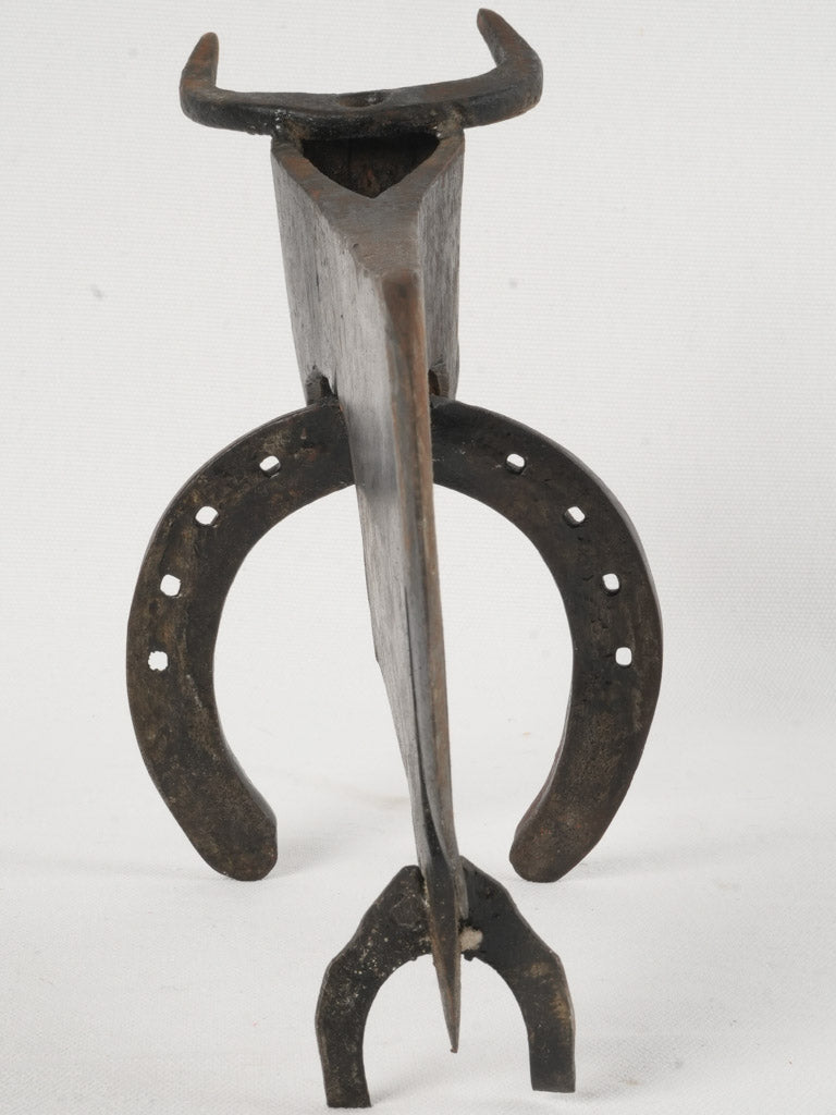 Salvaged material bull iron piece