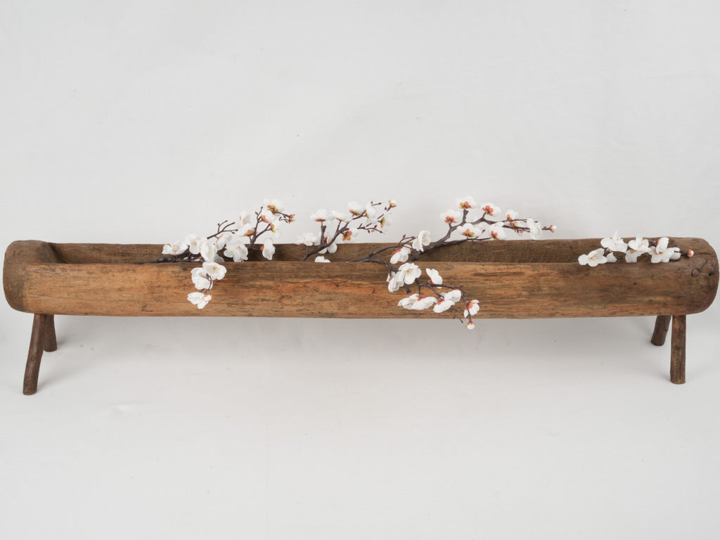 Antique, Carved, Primitive, Wooden Planter