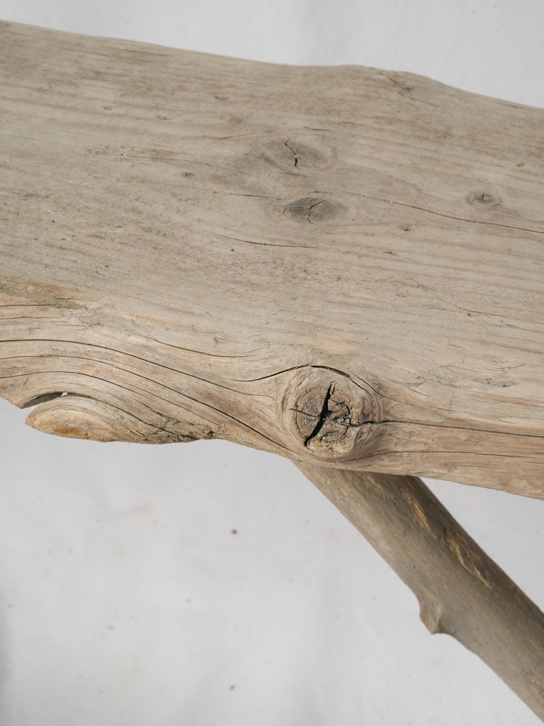 Asymmetrical rustic seating