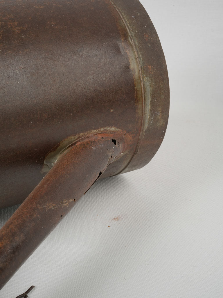 Aged patina French farmhouse watering can