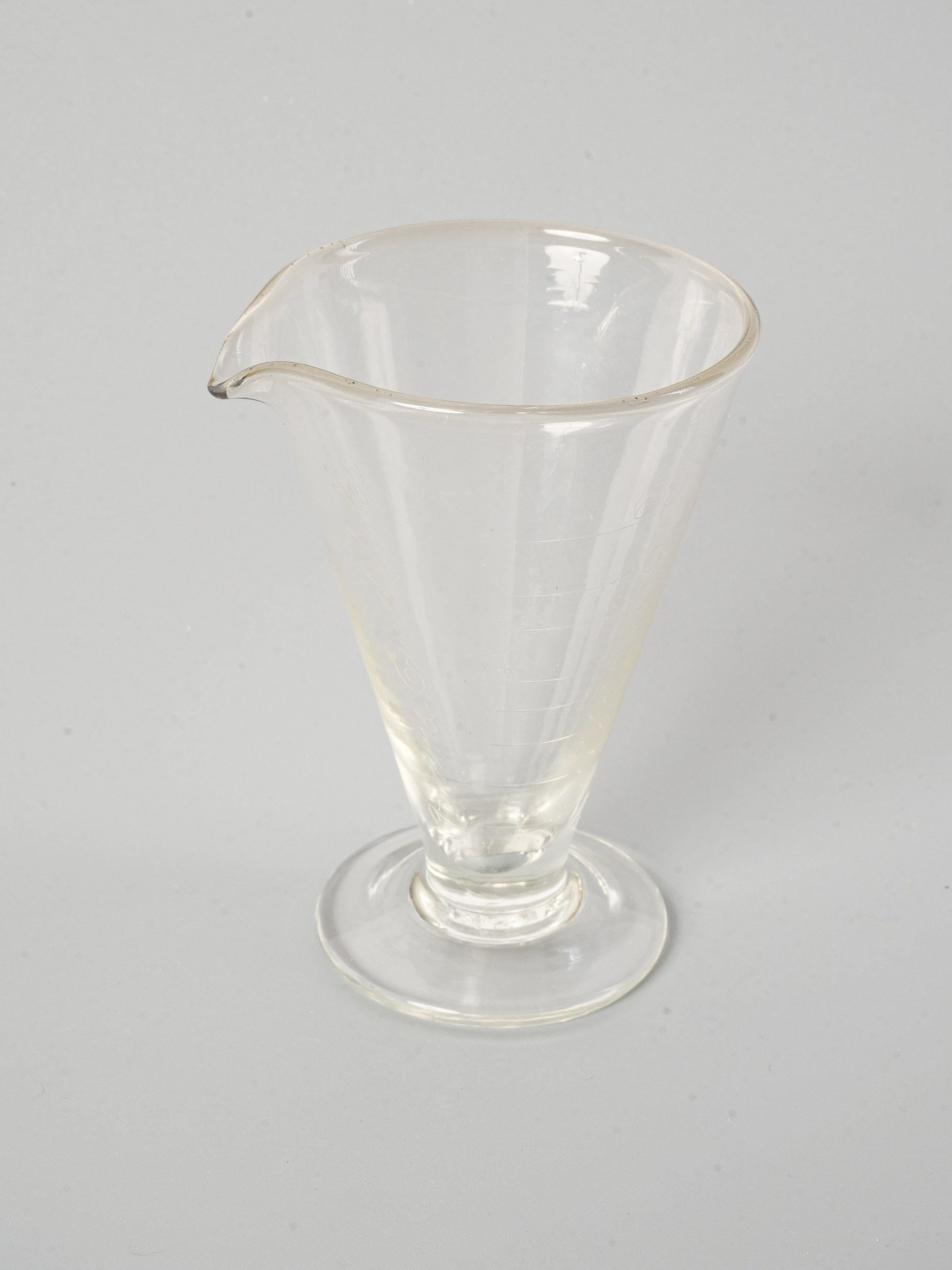 Vintage French Glass Apothecary Beaker