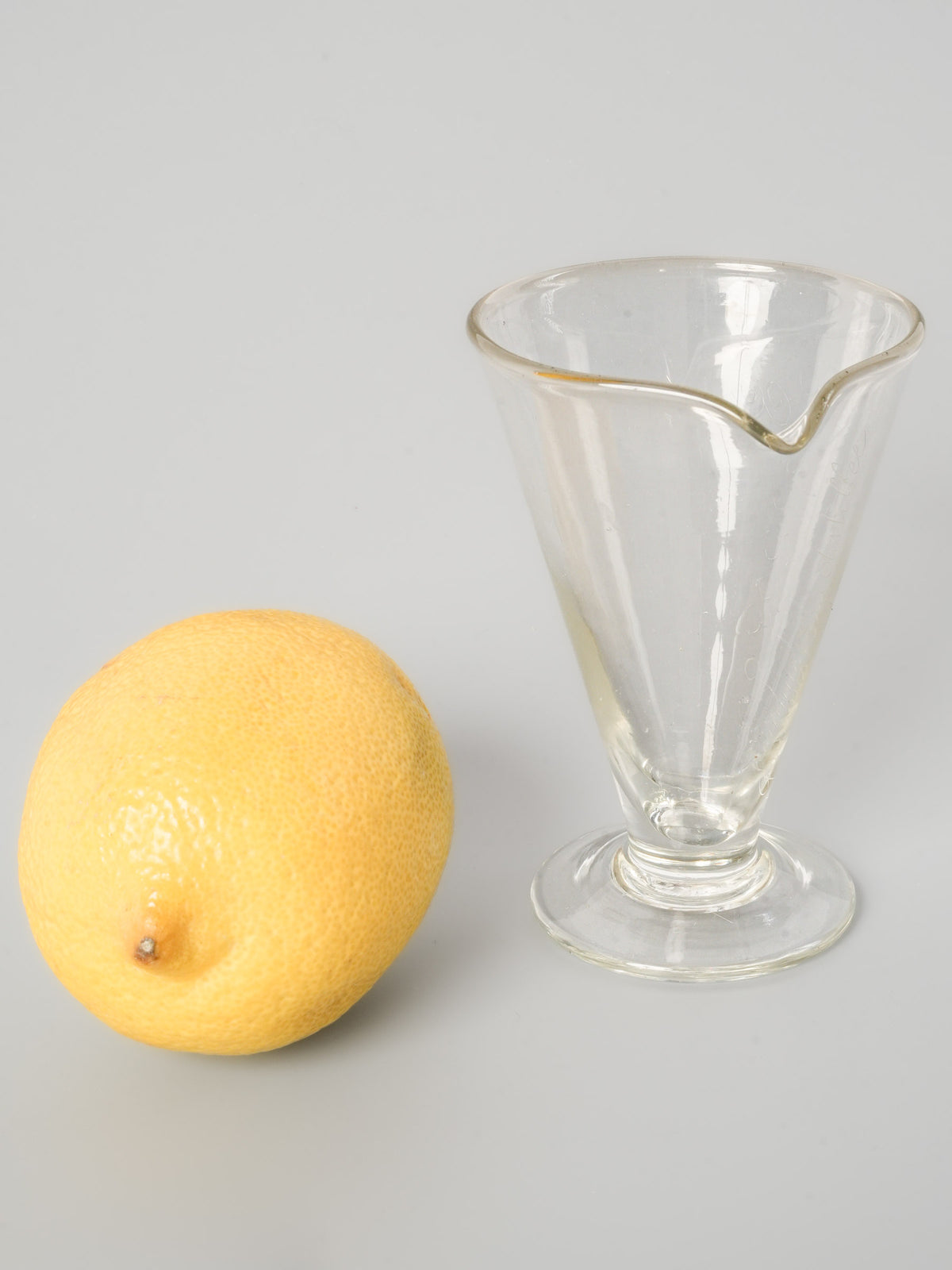 Vintage French Glass Apothecary Beaker