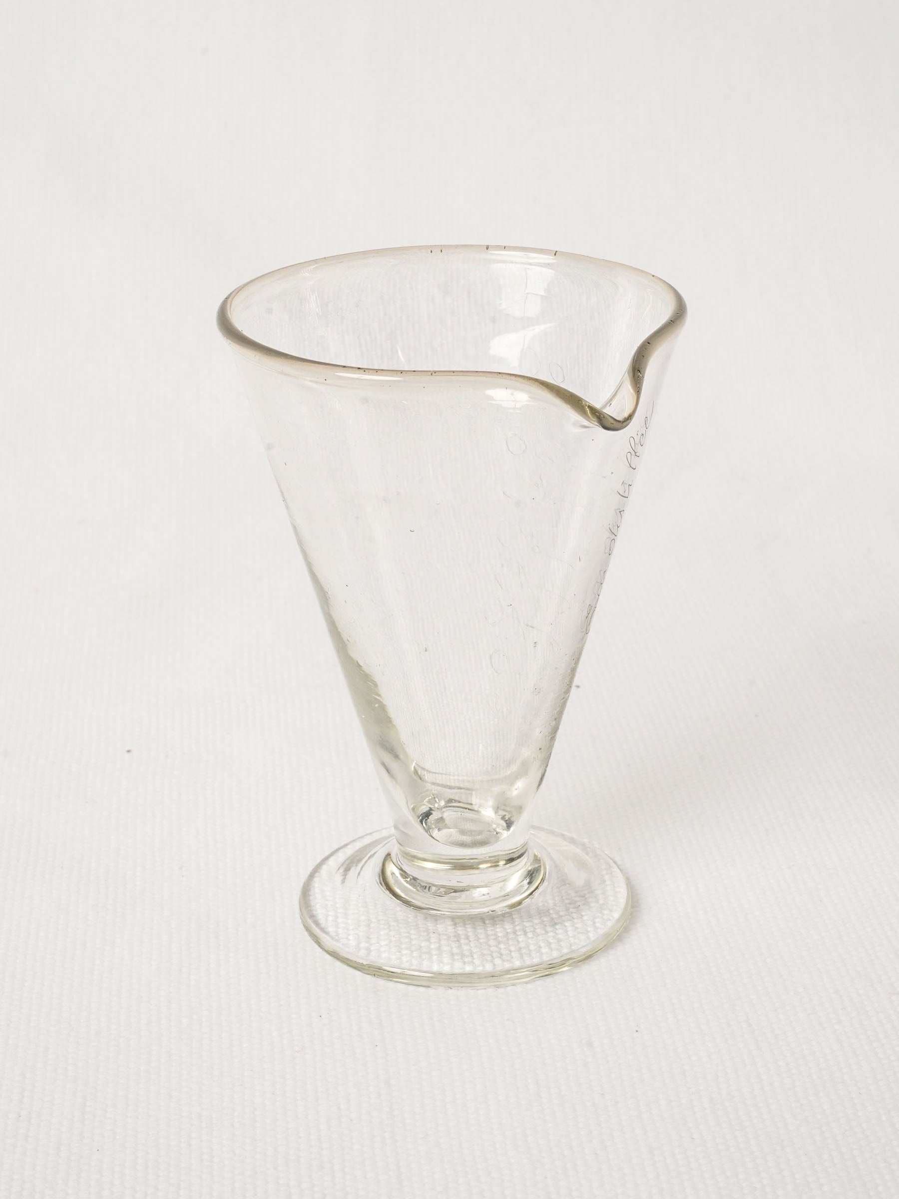 Vintage French Glass Apothecary Beaker