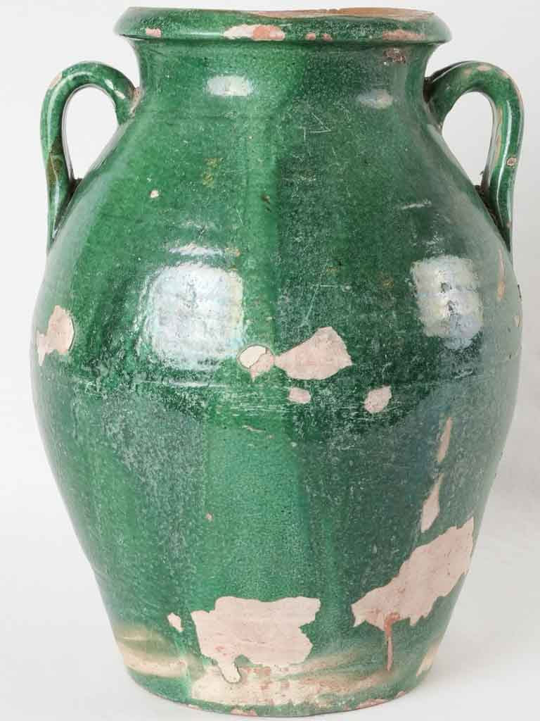 Nineteenth-century large French olive storage pot