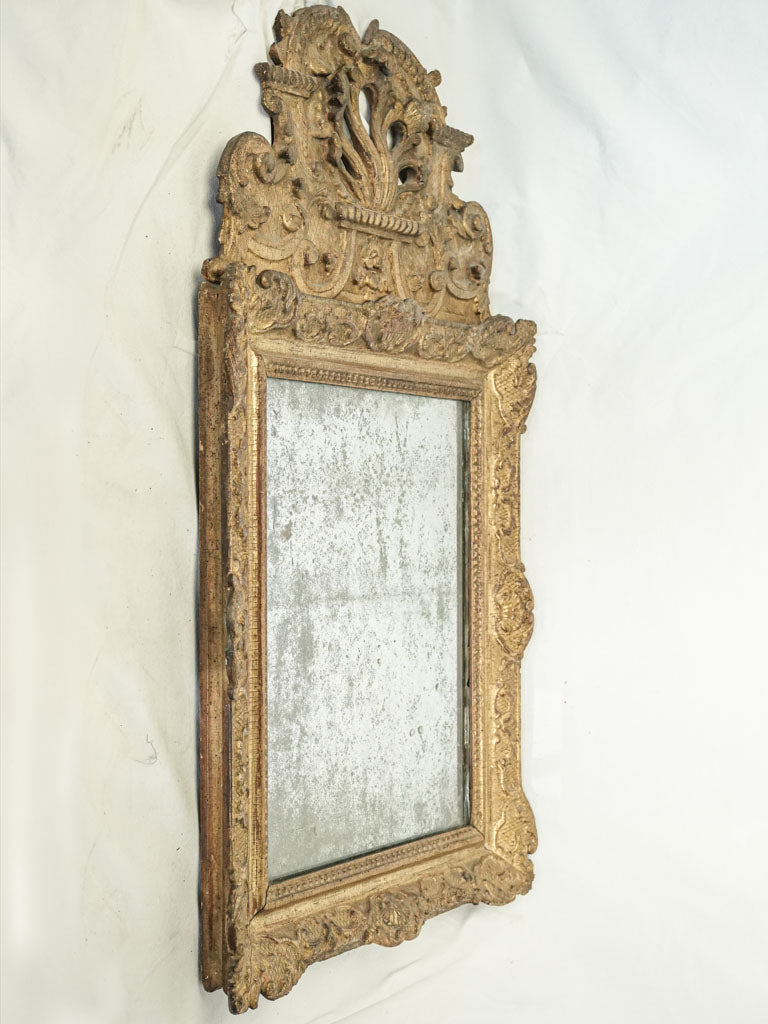 Luxurious gilded wood framed mirror