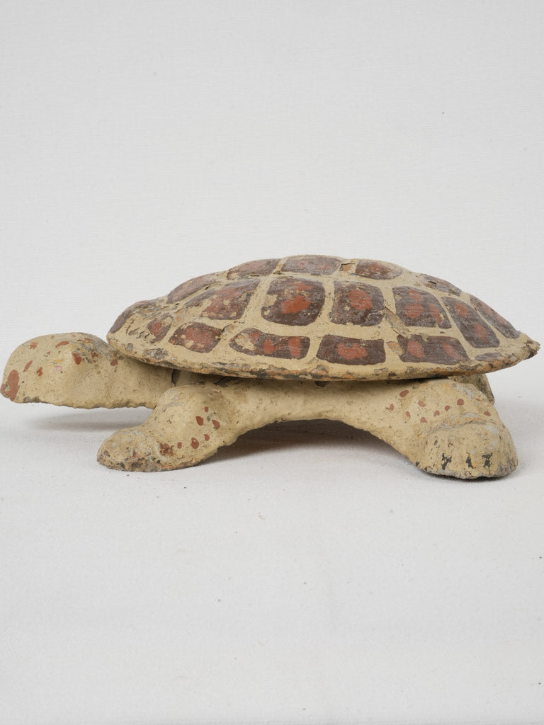 Artisanal antique turtle outdoor key box