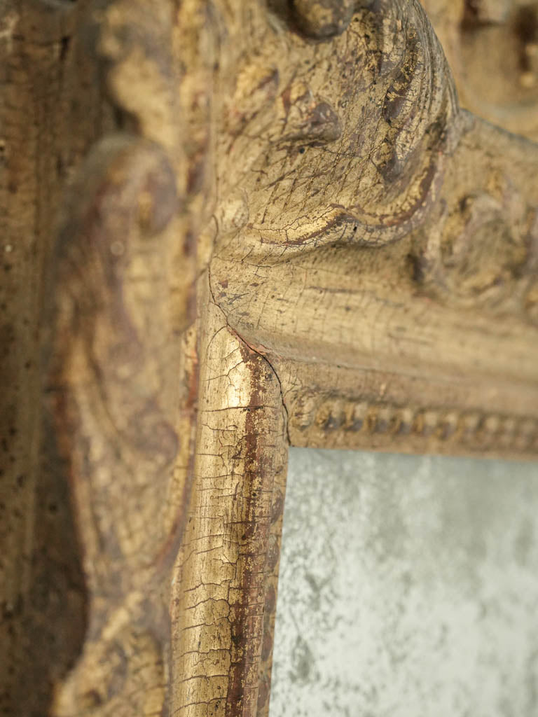 Regal French antique mirror