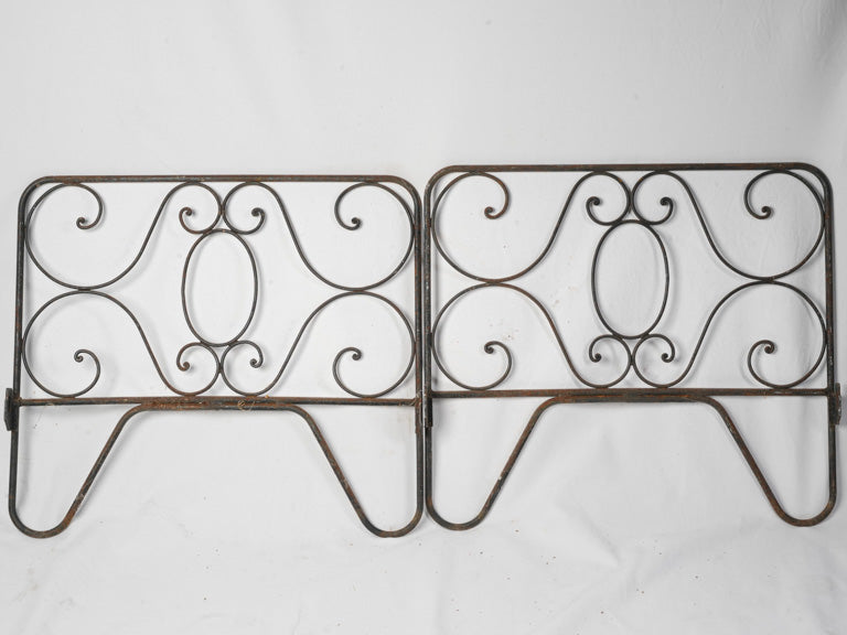 Light airy wrought iron decor