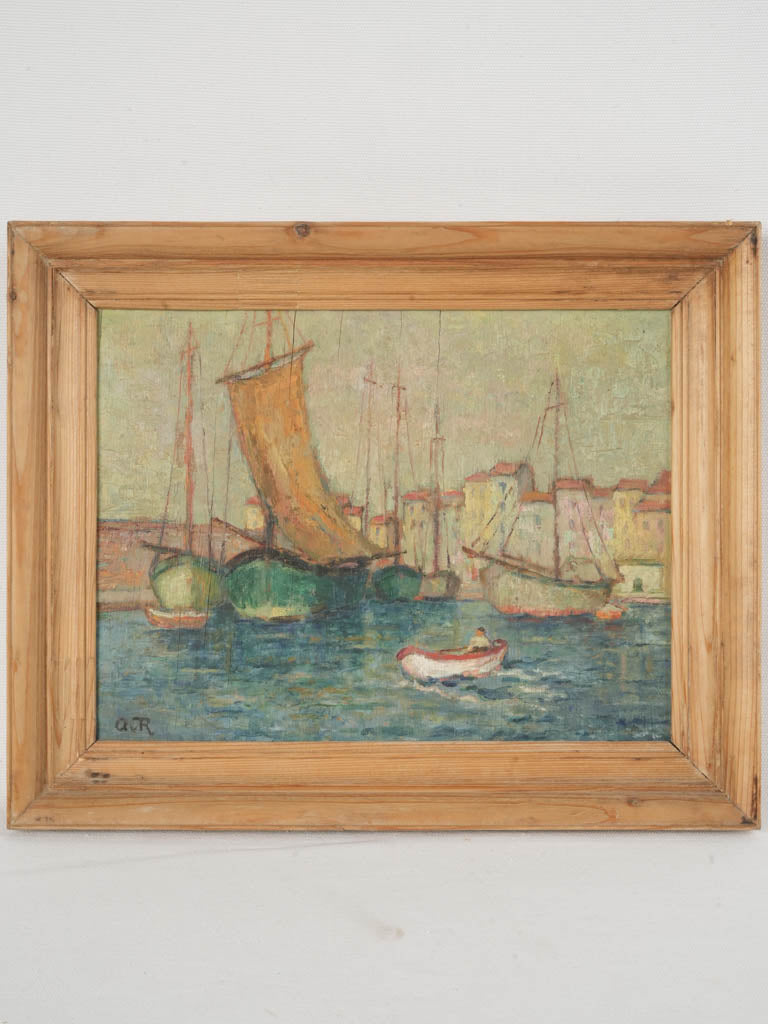 Charming rustic marine painting