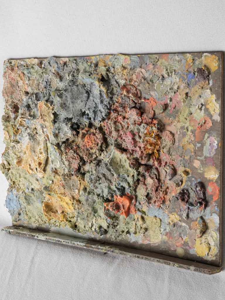 Handcrafted rectangular art display palette