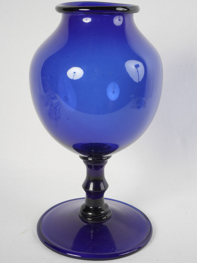 Beautiful blue glass display piece