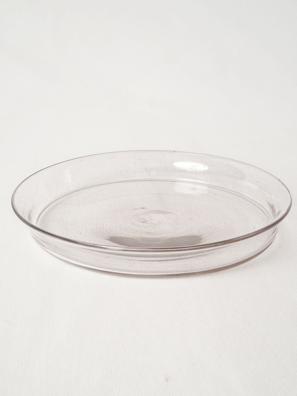 Vintage French Blown Glass Plate / Coupelle 8"