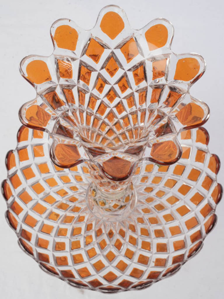 Sculptural accent console centerpiece