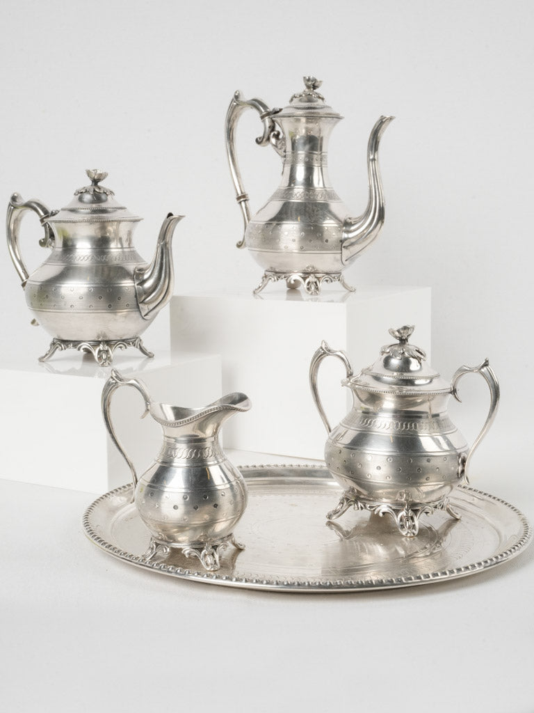 Vintage silver-plated teapot